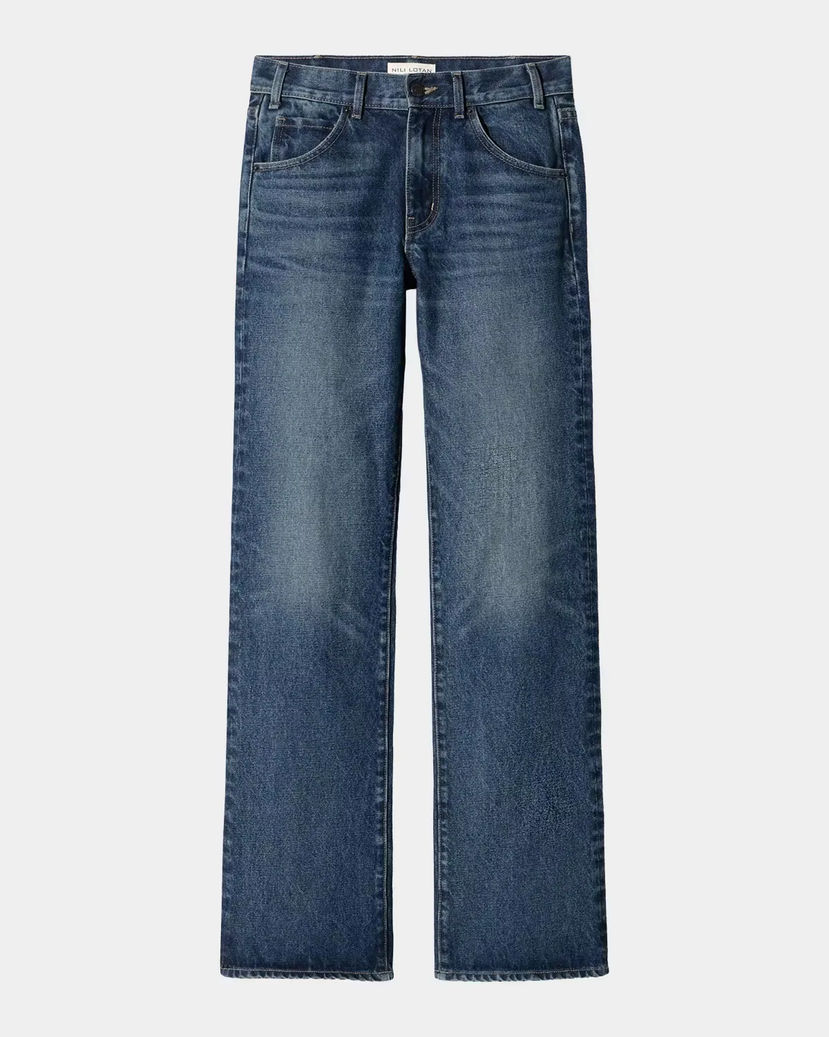 Roxane Mid-Rise Straight-Leg Jeans by Nili Lotan