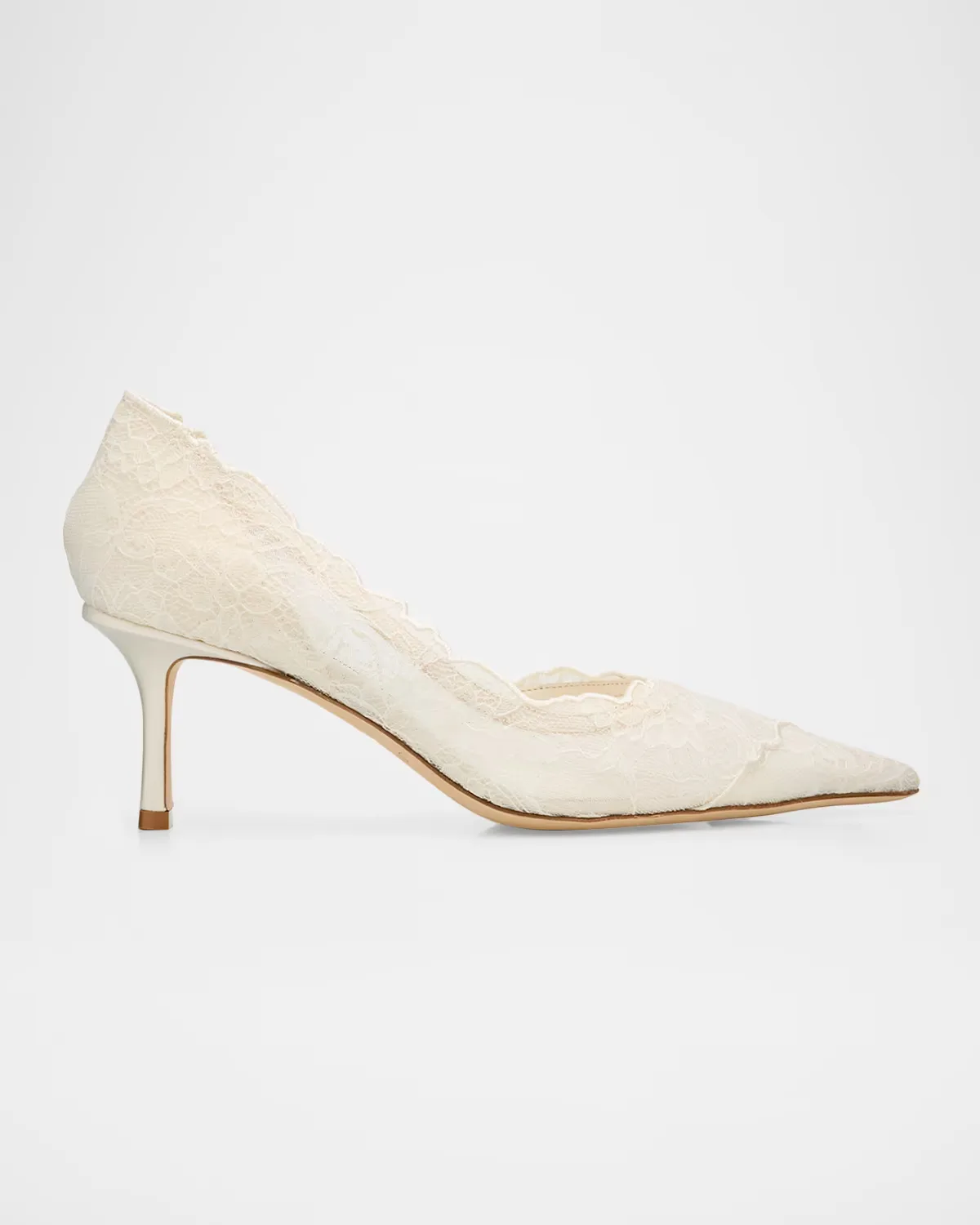 65mm Faiz Floral Lace D'orsay Pumps