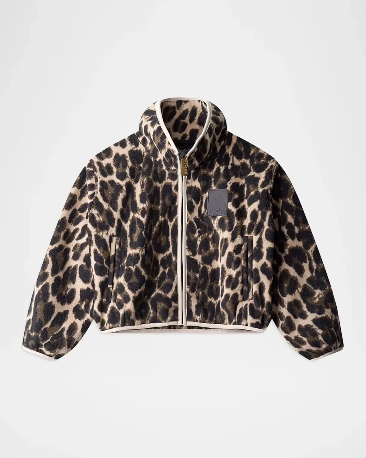Uliana Cheetah-Print Fleece Jacket by Molo