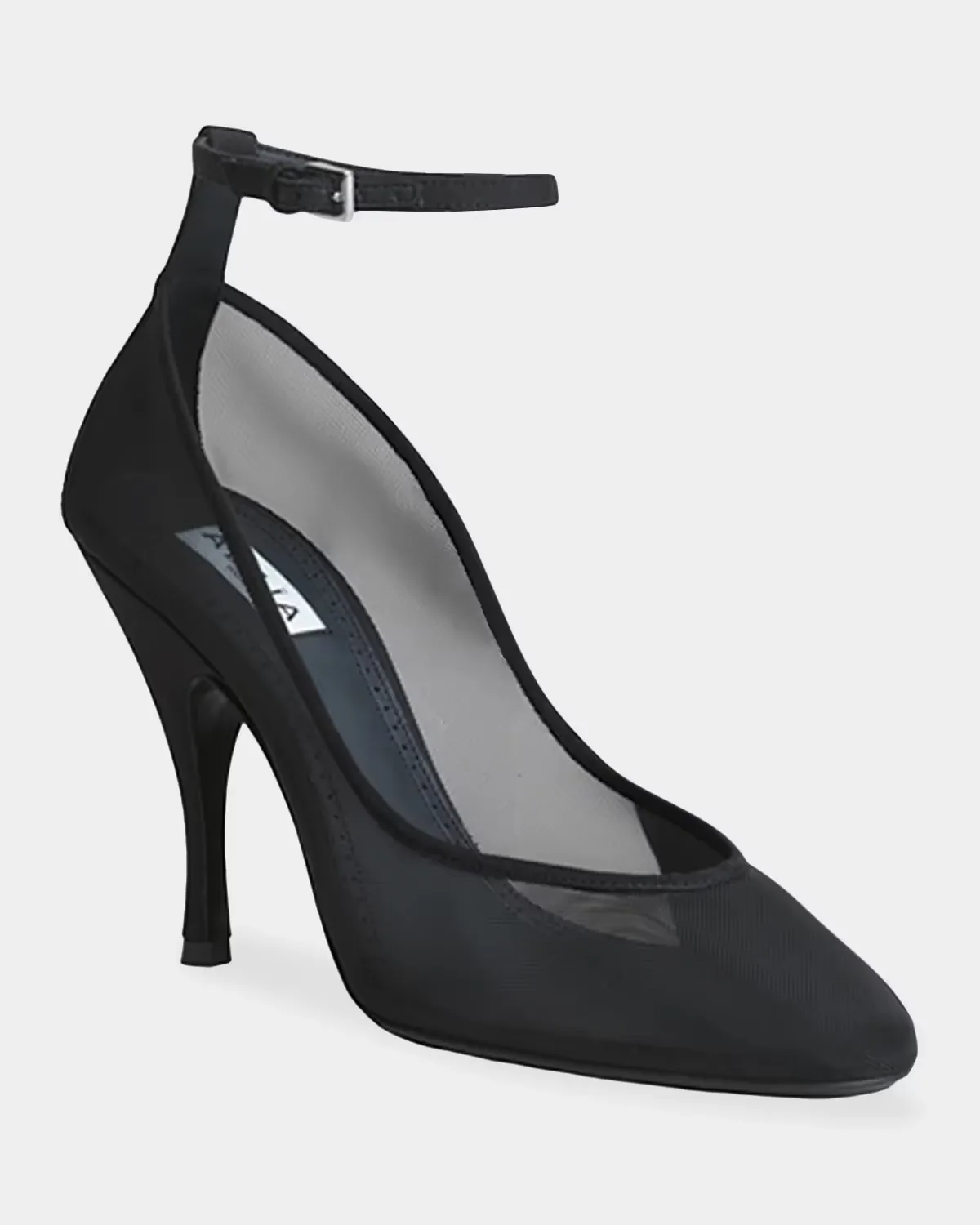 100mm Mesh Ankle-Strap Pumps by ALAA