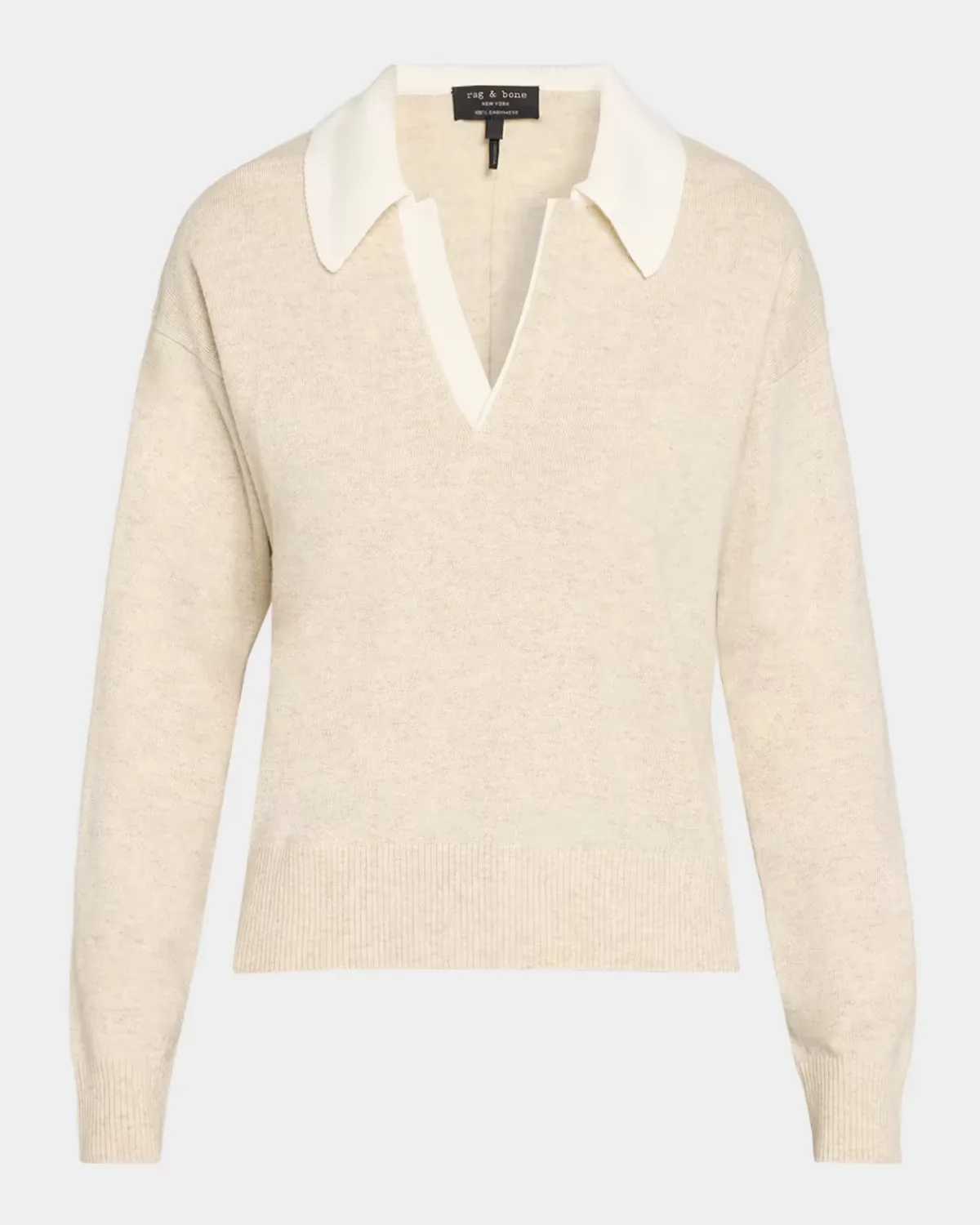 Nyla Cashmere Polo Sweater by rag & bone