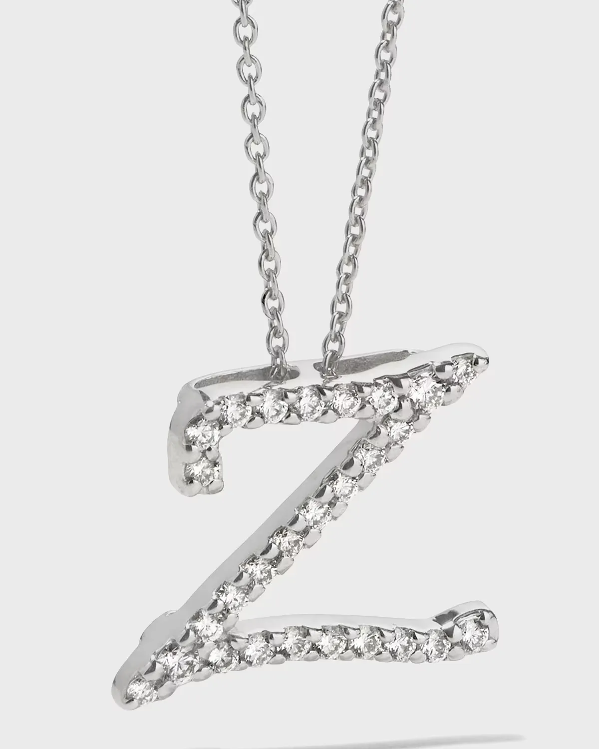 Diamond Initial Necklace by Roberto Coin