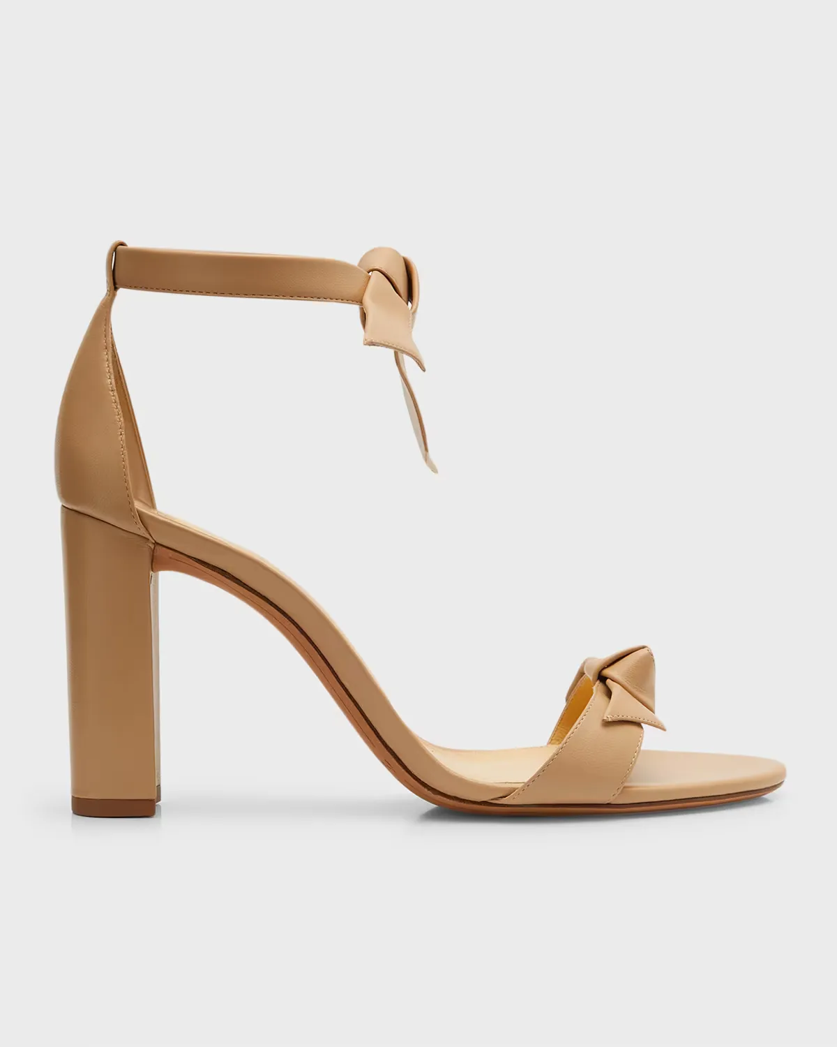 Clarita Leather Ankle-Tie Sandals