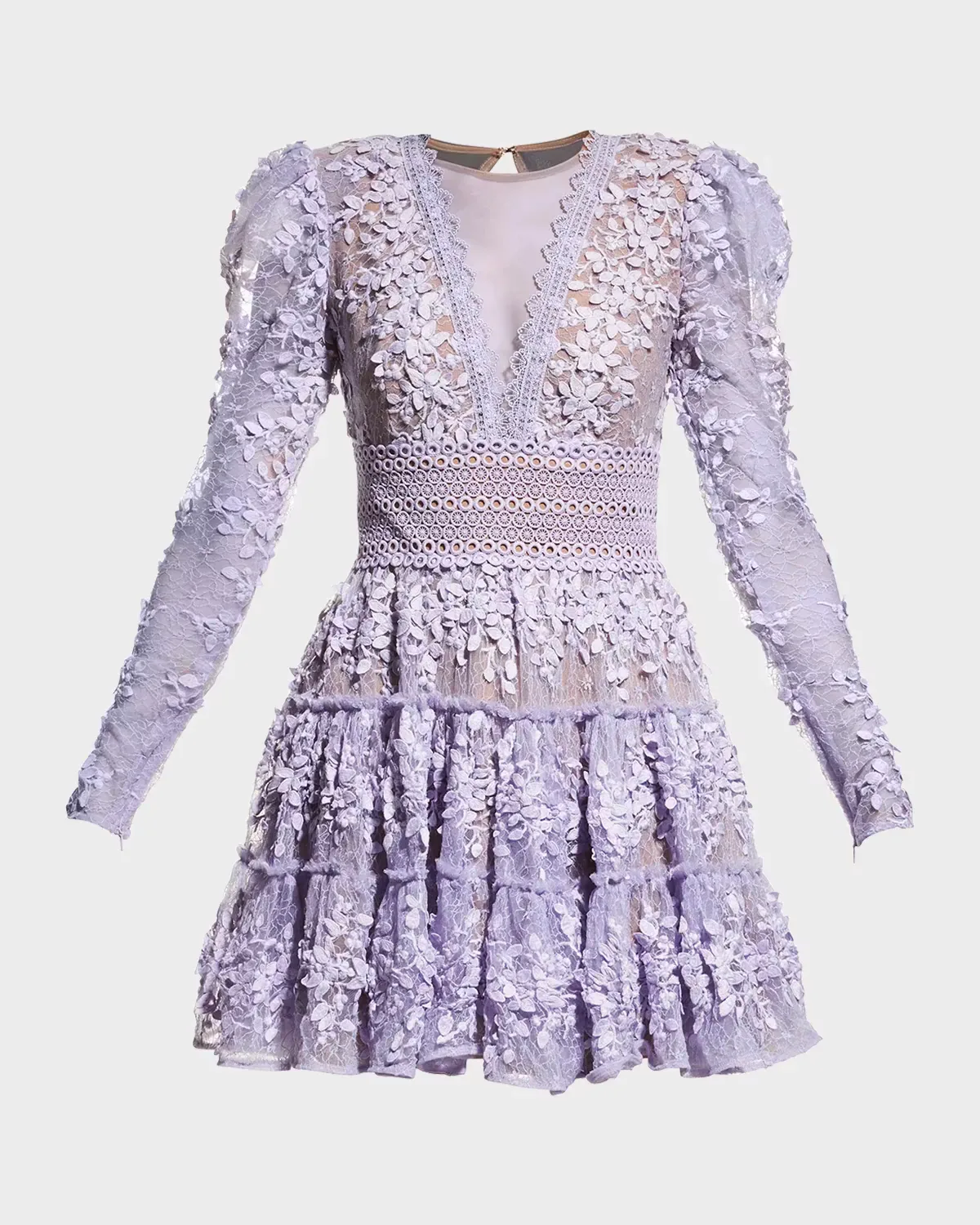 Megan Lace Illusion Mini Dress by Bronx Banco