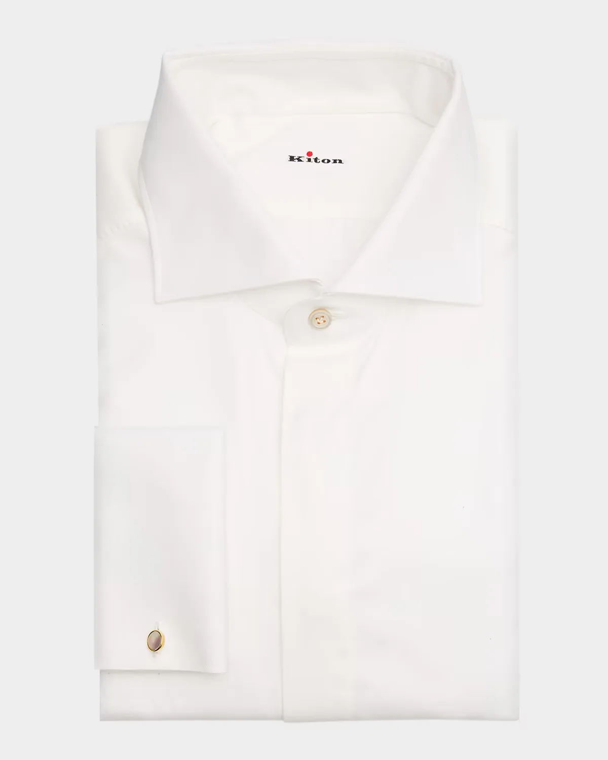 Cotton French-Cuff Dress Shirt by Kiton