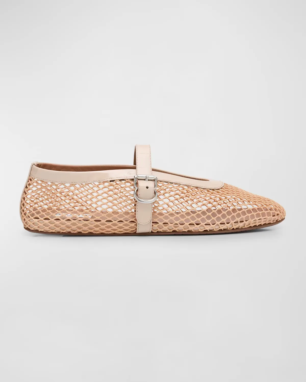 Mesh Mary Jane Ballerina Flats