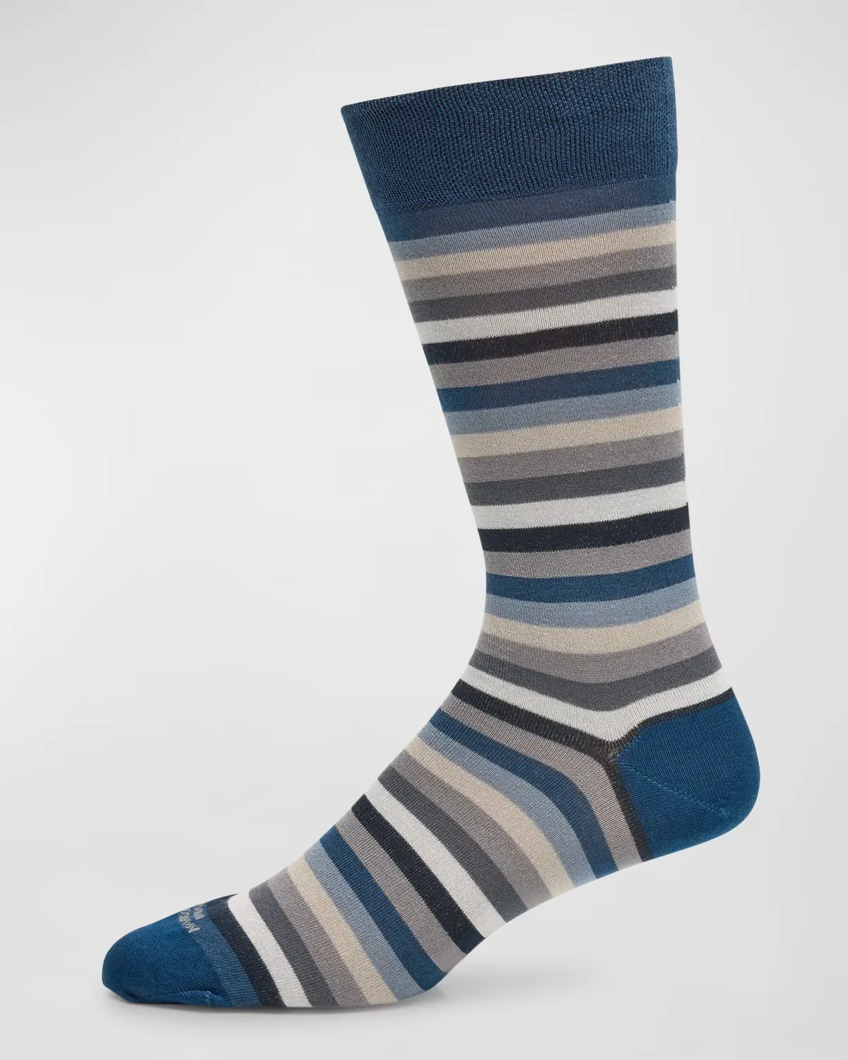 Fresh of Modal Multi-Stripe Crew Socks by Marcoliani