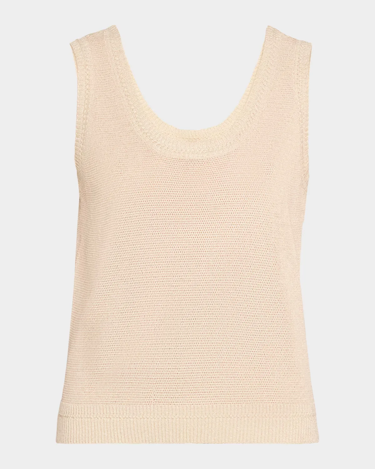 Heidi Sleeveless Shimmer Knit Sweater by Kobi Halperin