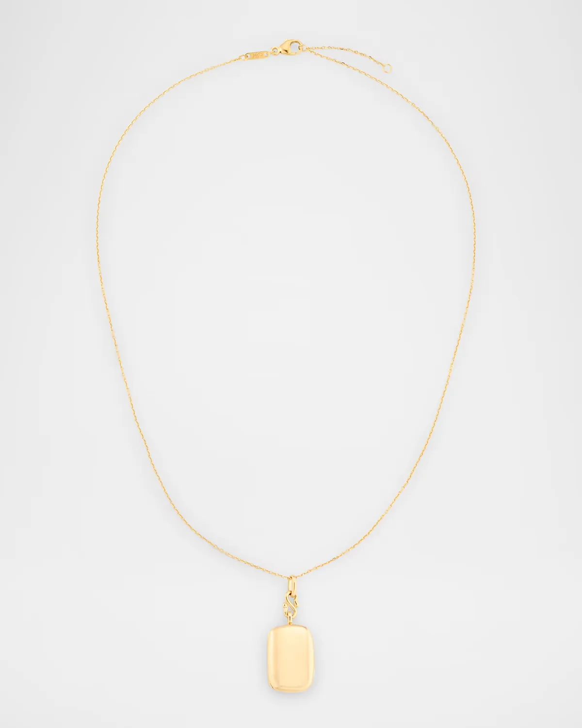 18K Gold Slim Brit Locket on Chain by Monica Rich Kosann
