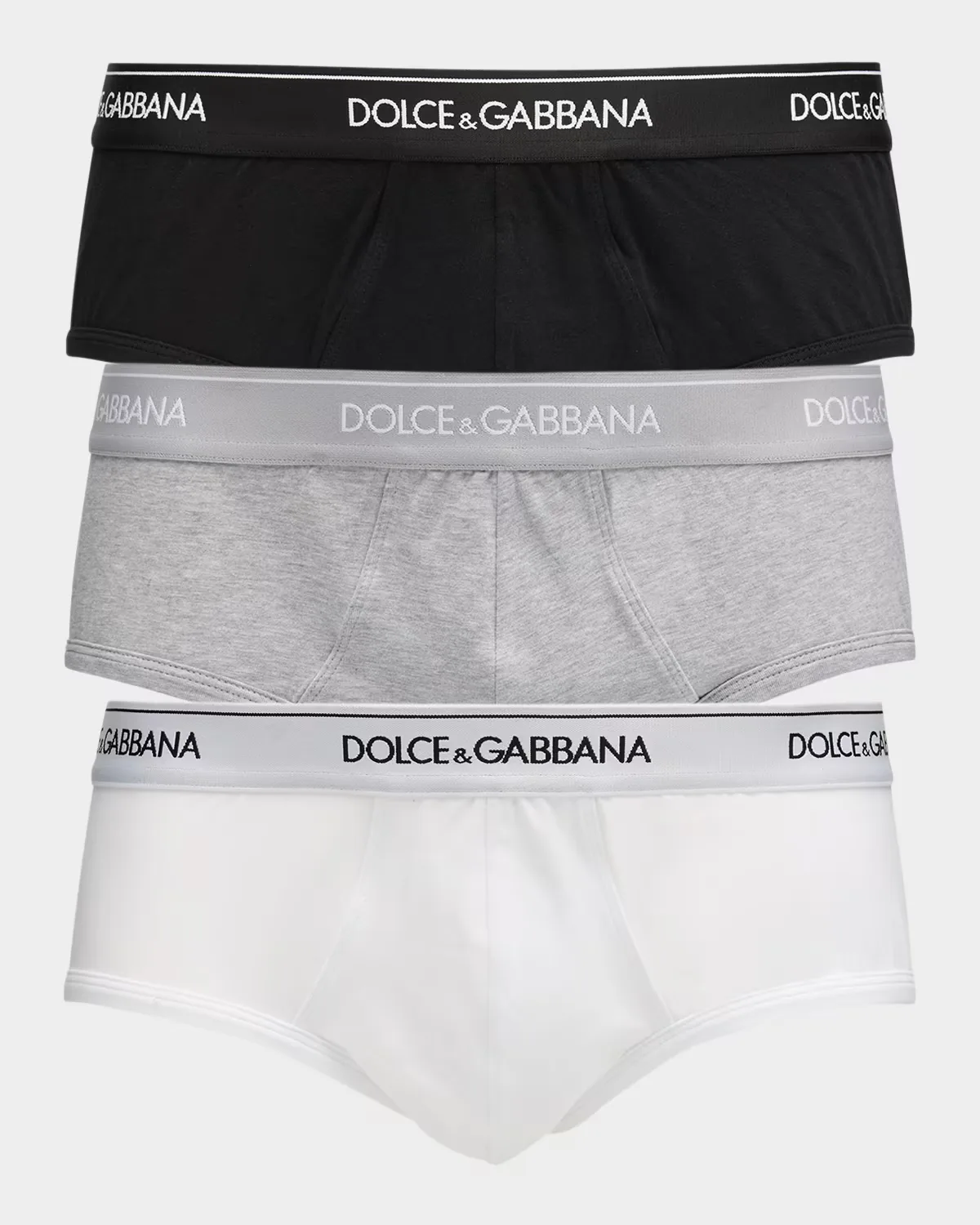Brando Jersey Stretch 3-Pack Briefs by Dolce & Gabbana