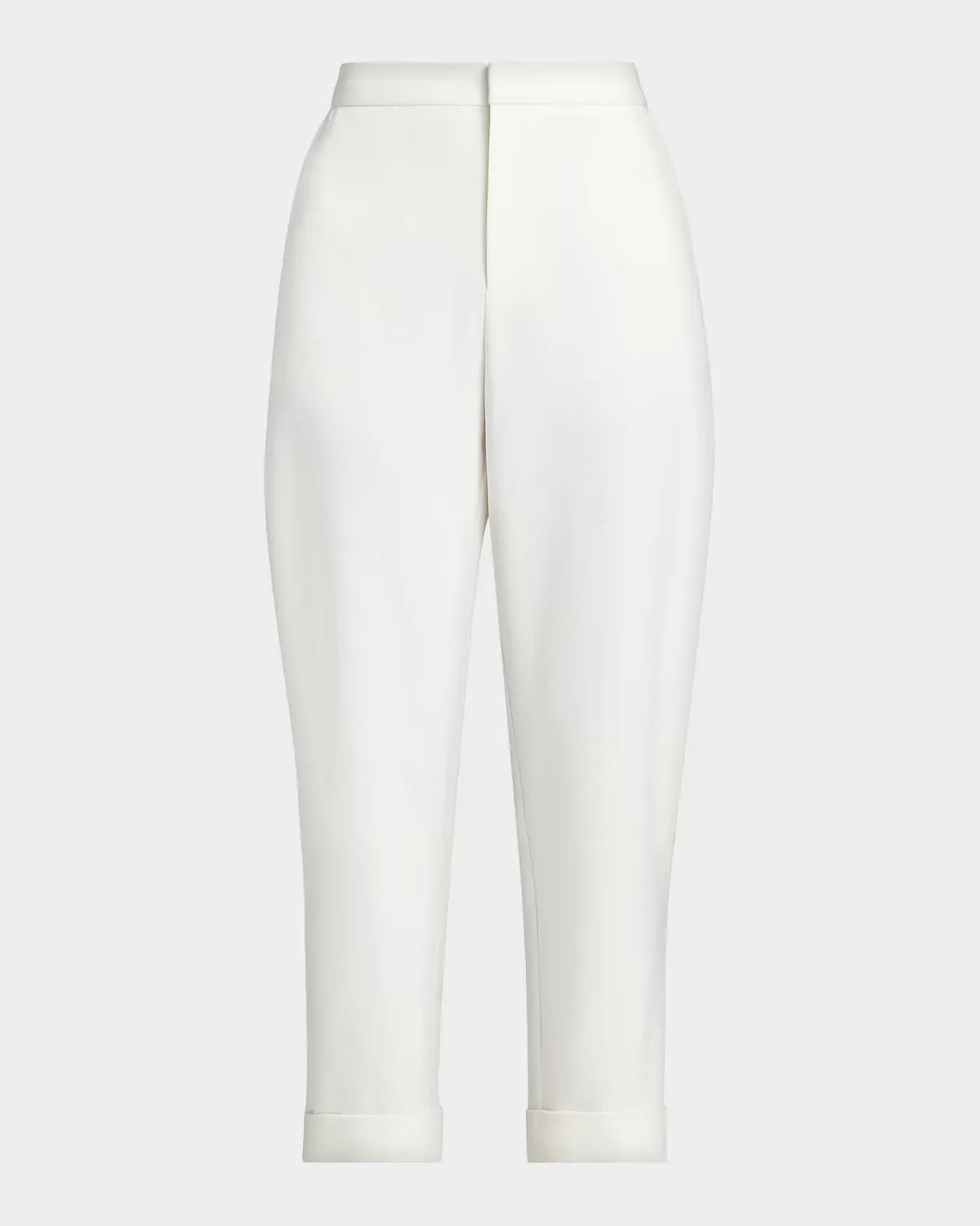 Matte Crepe Silt Tapered-Leg Crop Pants by LAPOINTE