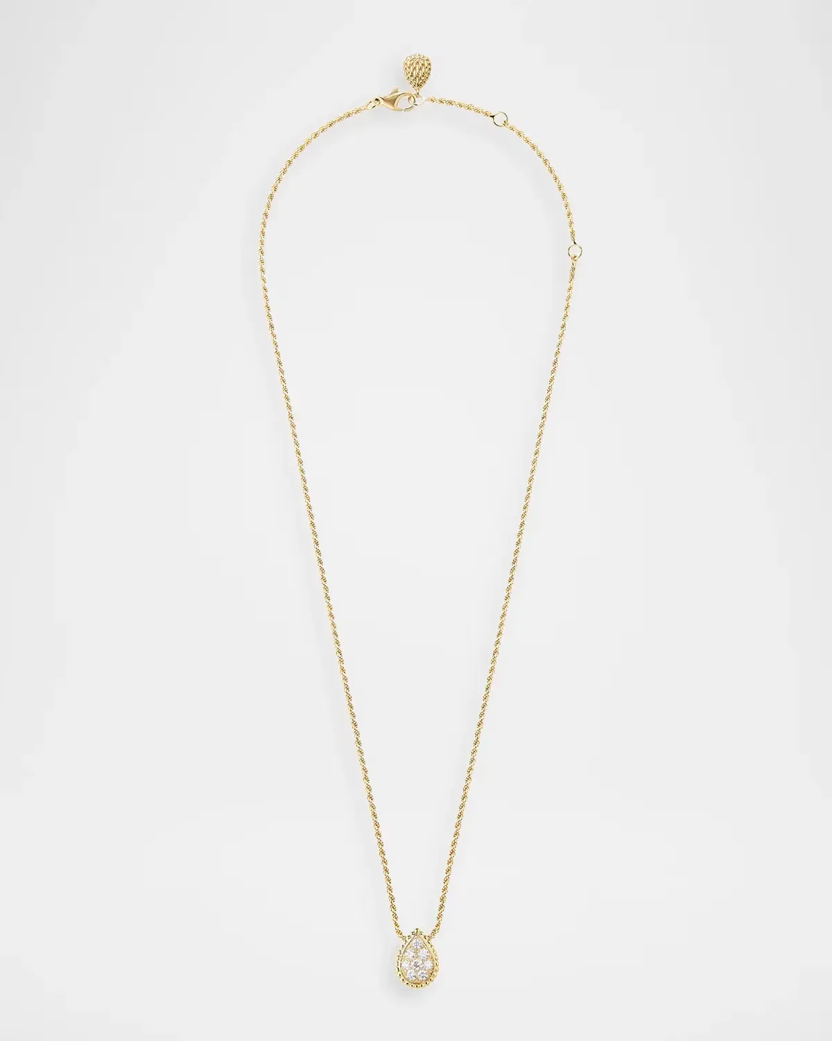 18K Yellow Gold Serpent Boheme Pendant with Diamonds by Boucheron