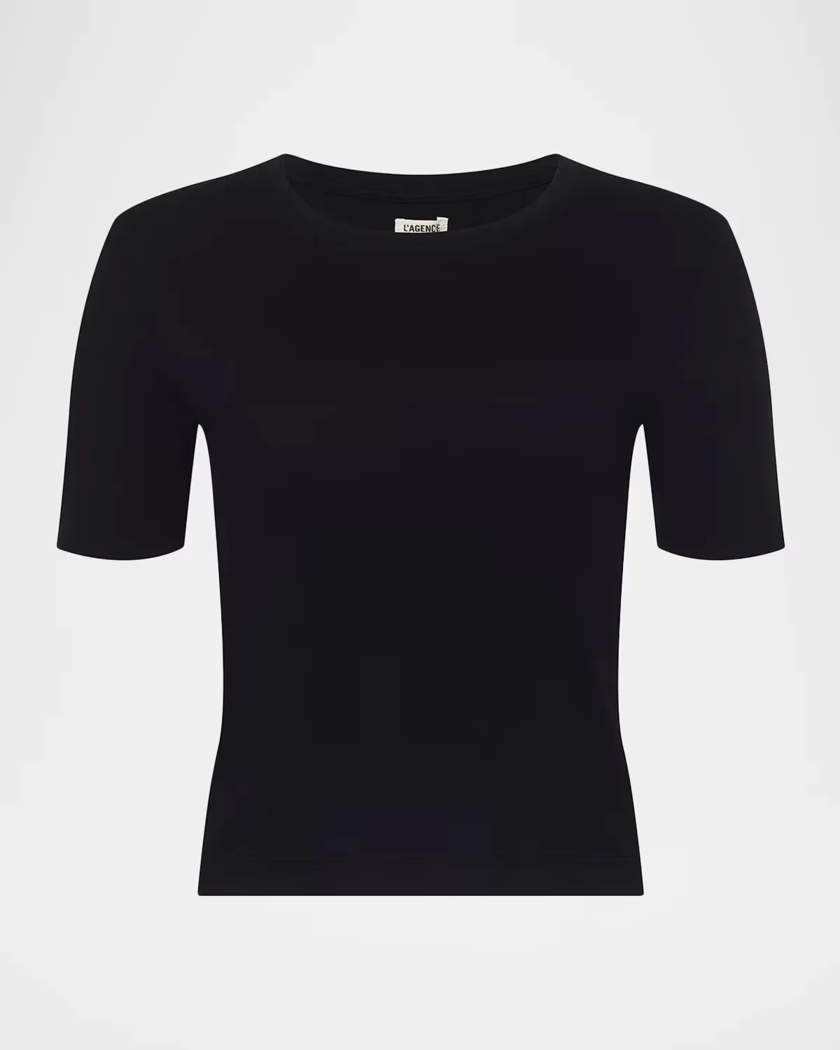 Stormy Short-Sleeve Crop Tee by L & apos;AGENCE
