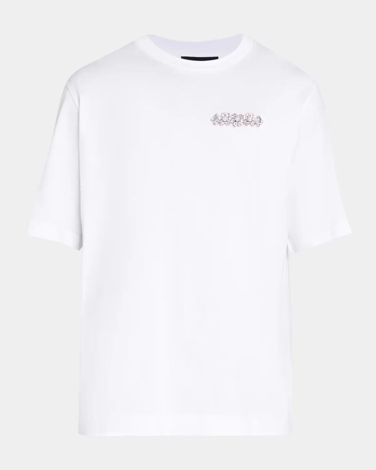 Boxy Fit Crystal-Embellishment T-Shirt