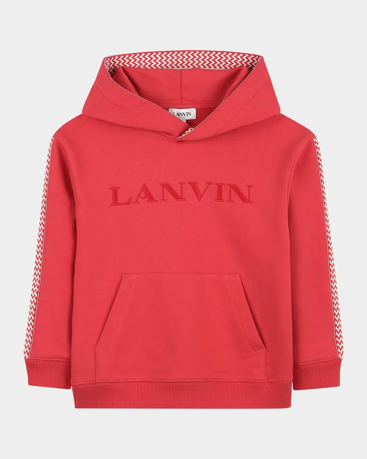 Logo-Embroidered Cotton Hoodie by Lanvin