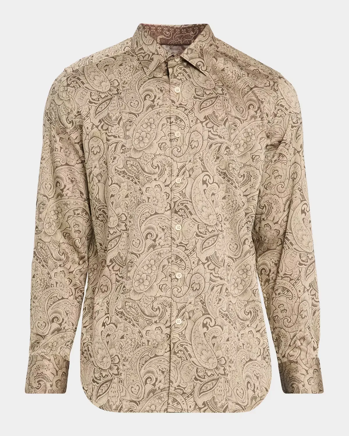 Hudson Paisley Stretch Cotton Shirt