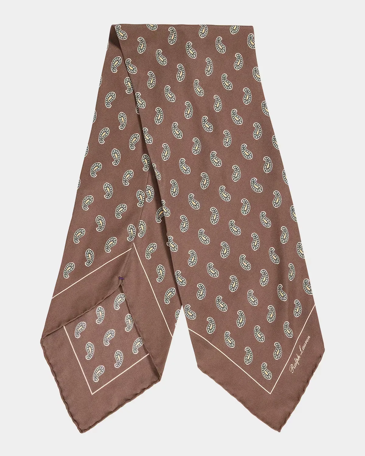 Pine-Motif Silk Neckerchief by Polo Ralph Lauren