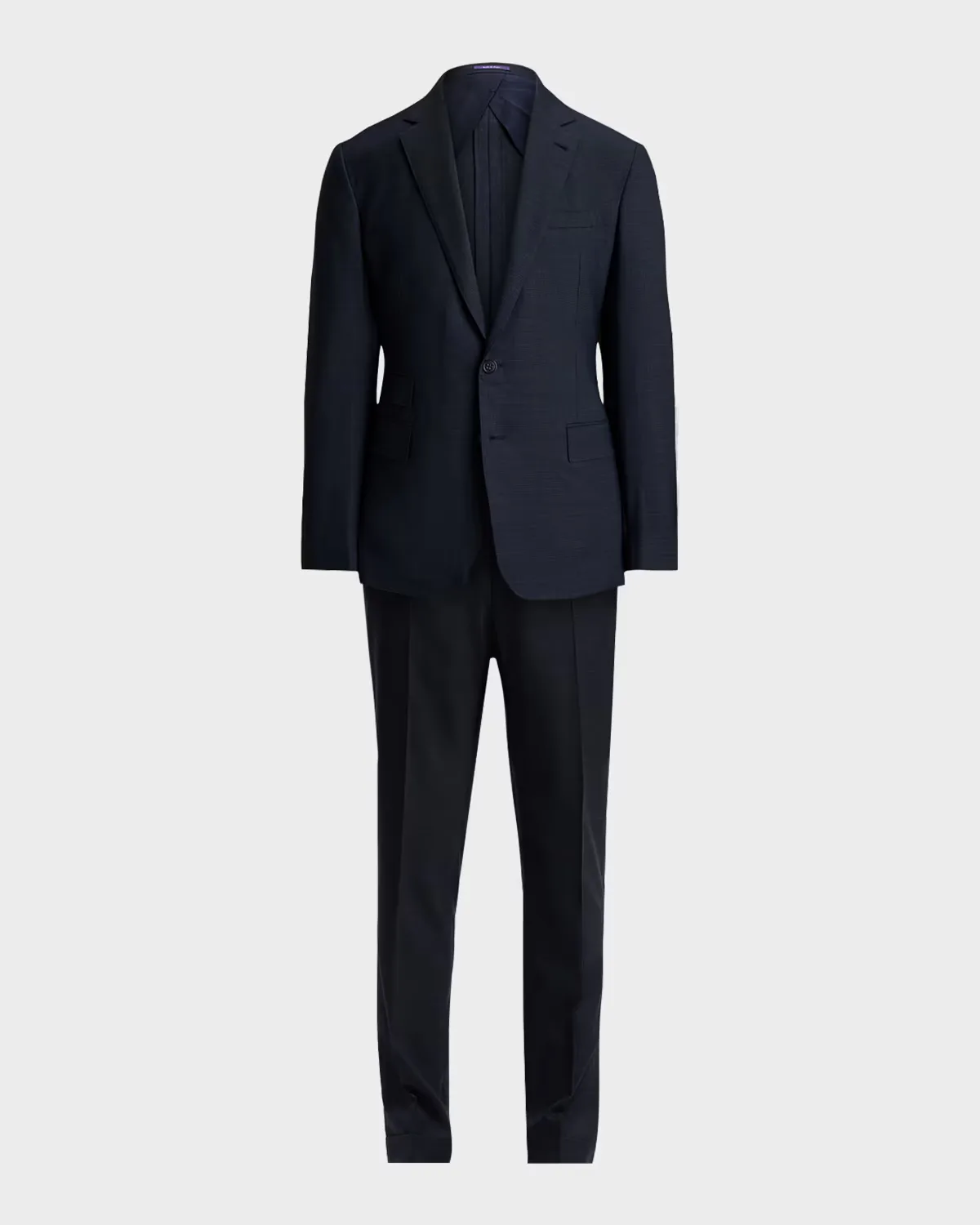 Kent Hand-Tailored Glen Plaid Wool Suit by Ralph Lauren