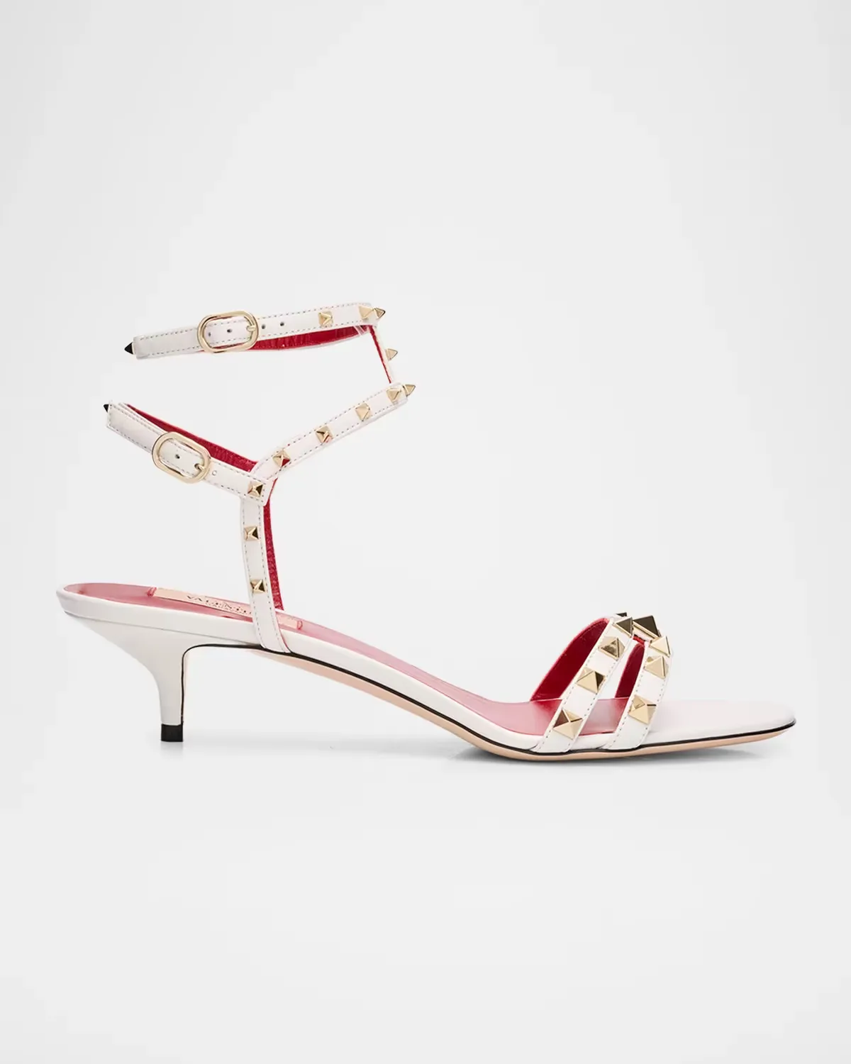 40mm Rockstud Leather Sandals by Valentino Garavani