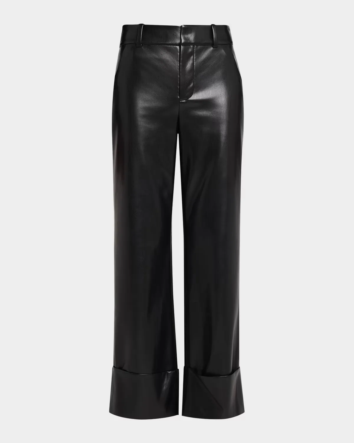 Alexander Vegan Leather Cuffed Pants