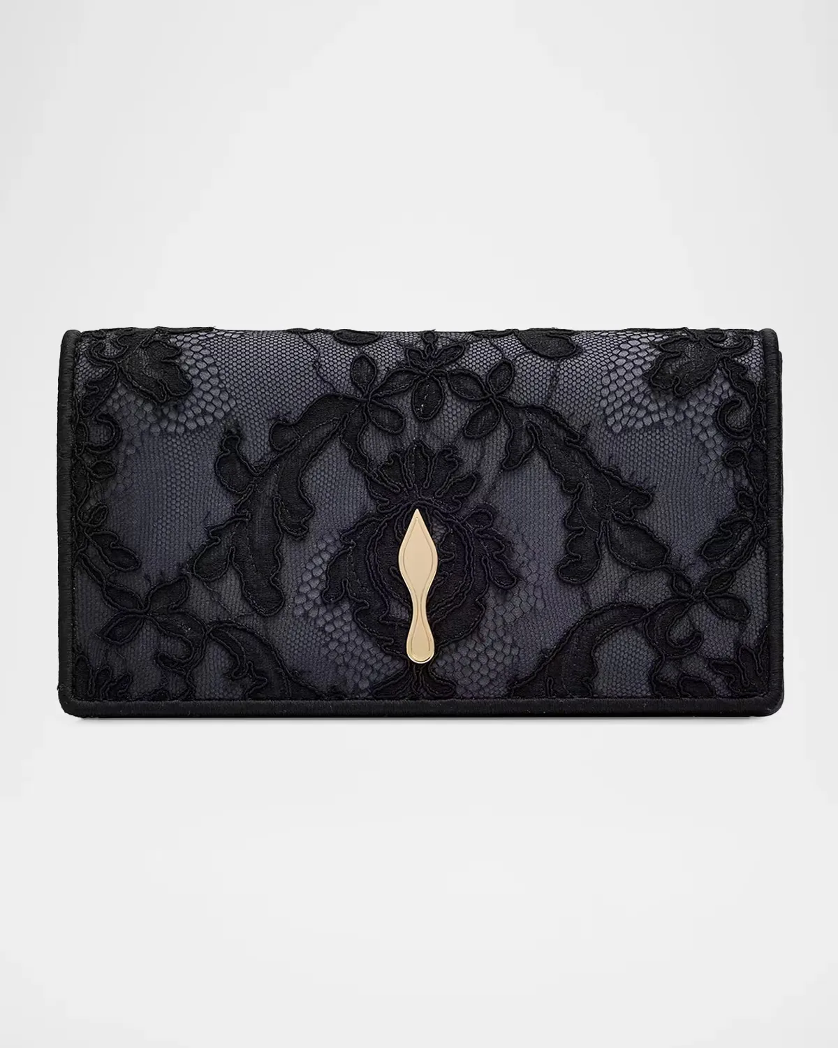 Bettina Embroidered Lace Clutch Bag by Christian Louboutin