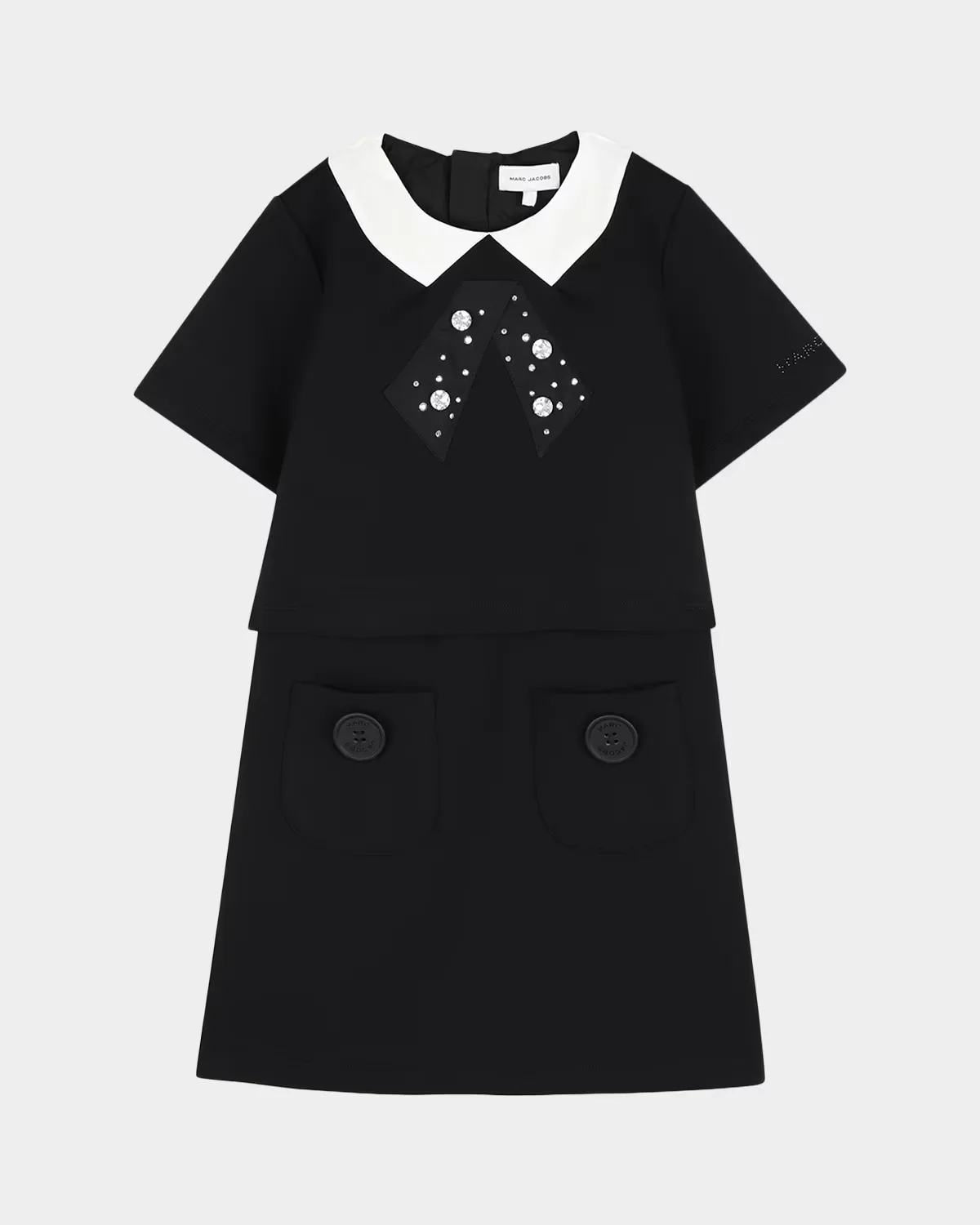 Crystal Bow-Embellished Mini Shift Dress by Marc Jacobs