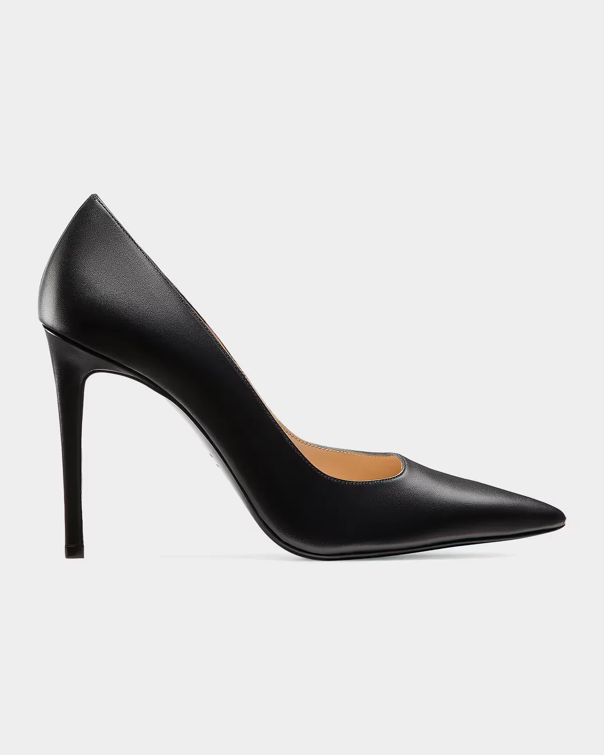 100mm Stuart Power Leather Pumps