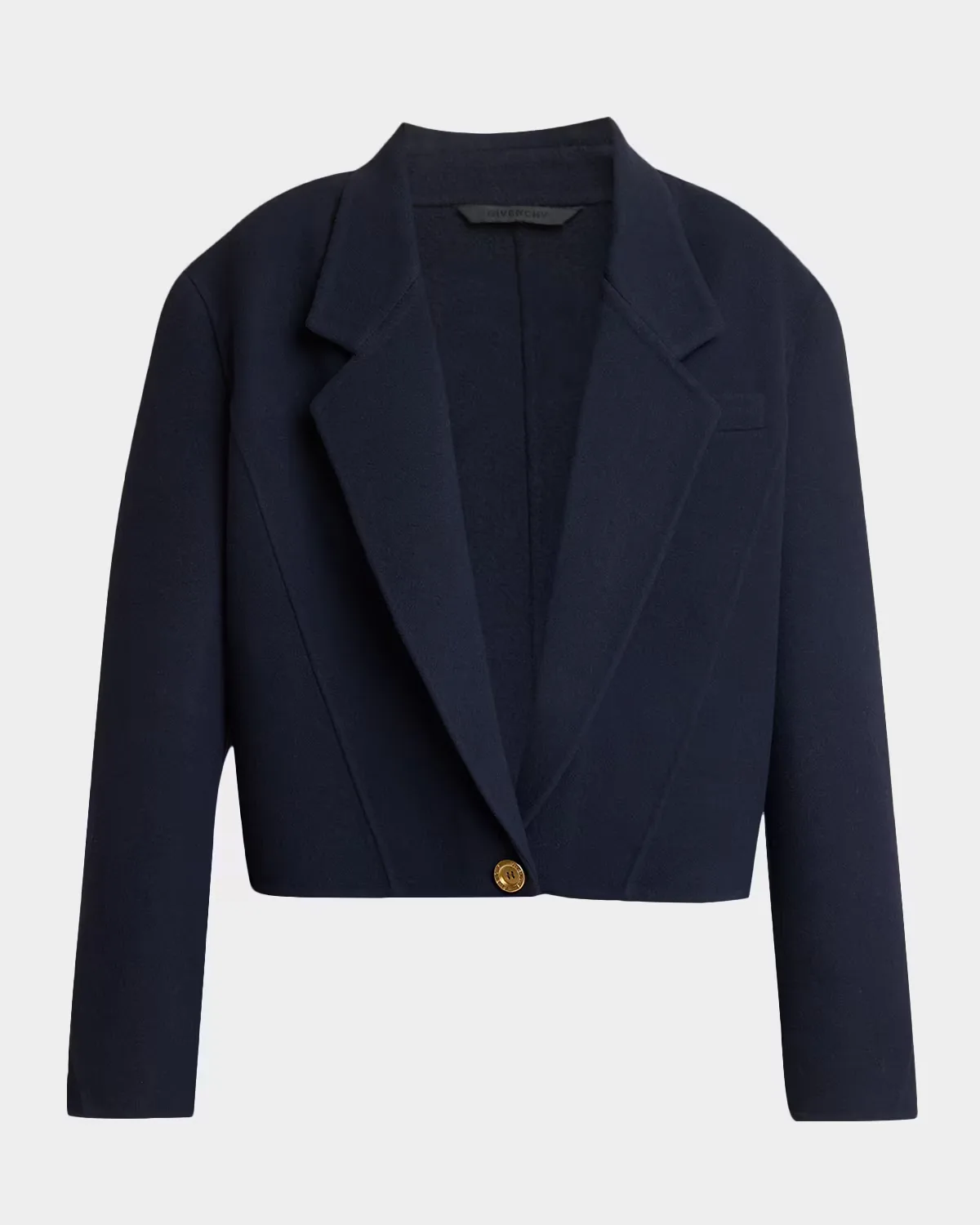 Double Face Wool-Cashmere Crop Boxy Coat by GIVENCHY