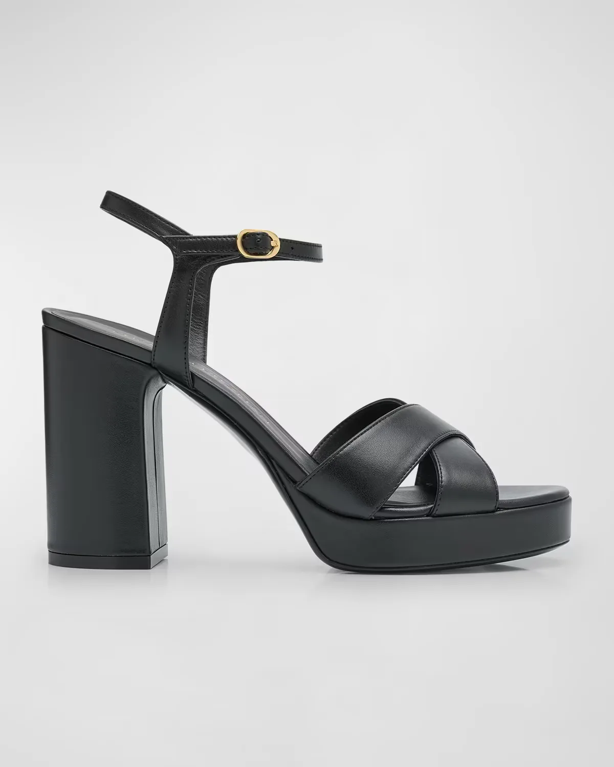 Dayna Leather Crisscross Platform Sandals