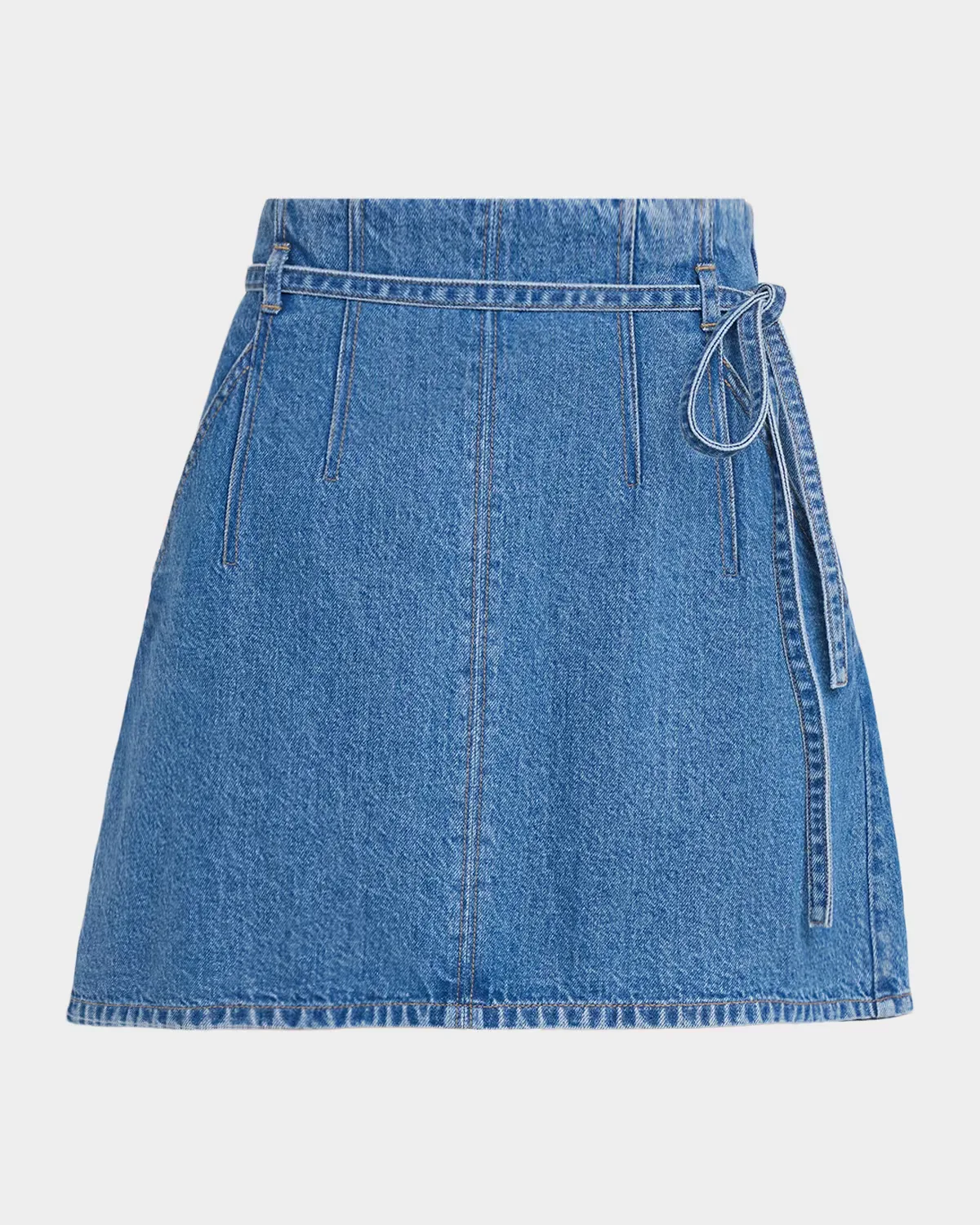 Annika Denim Mini Skirt by Tanya Taylor