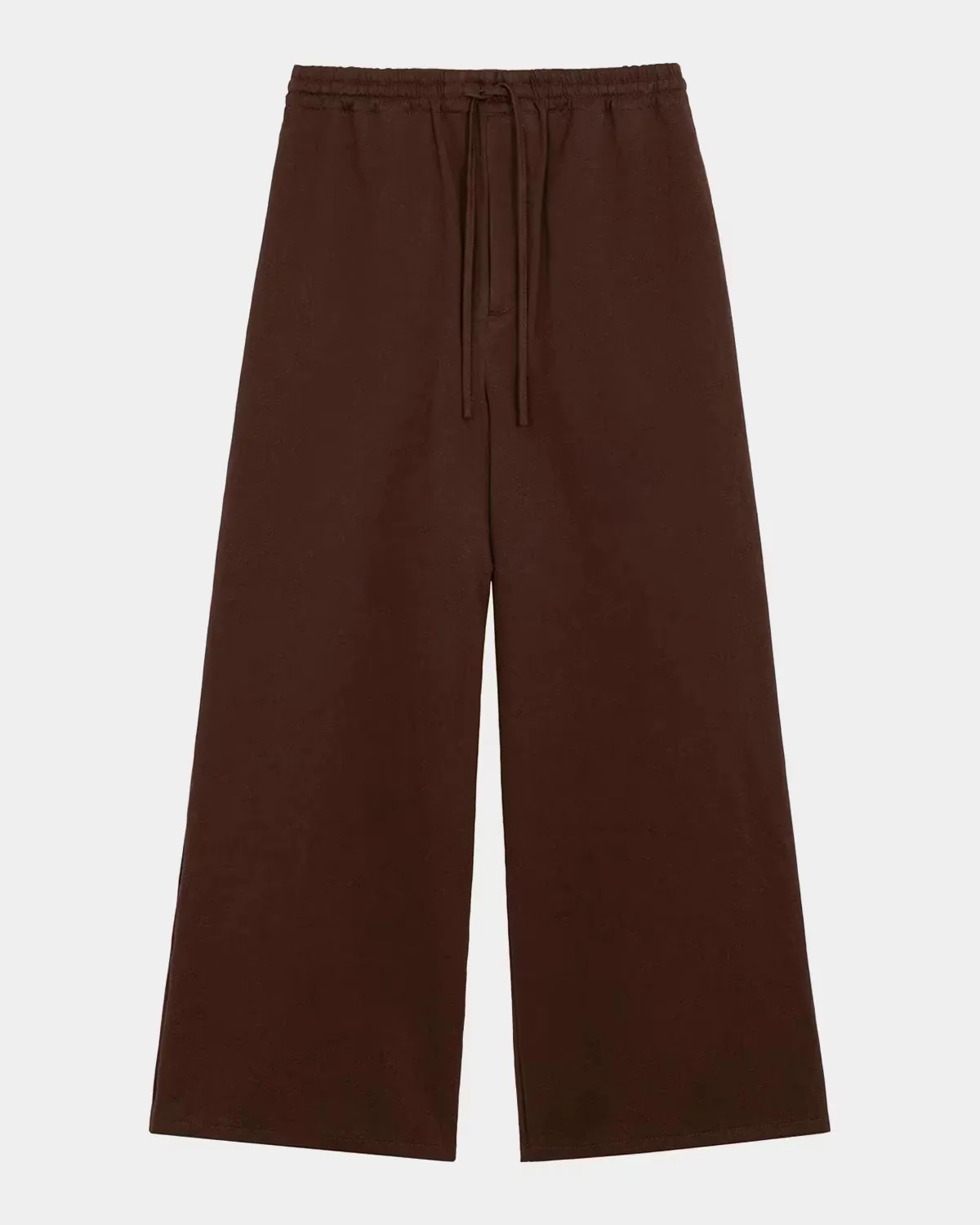 LOEWE x Paula's Ibiza Washed Satin Wide-Leg Drawstring Pants by LOEWE