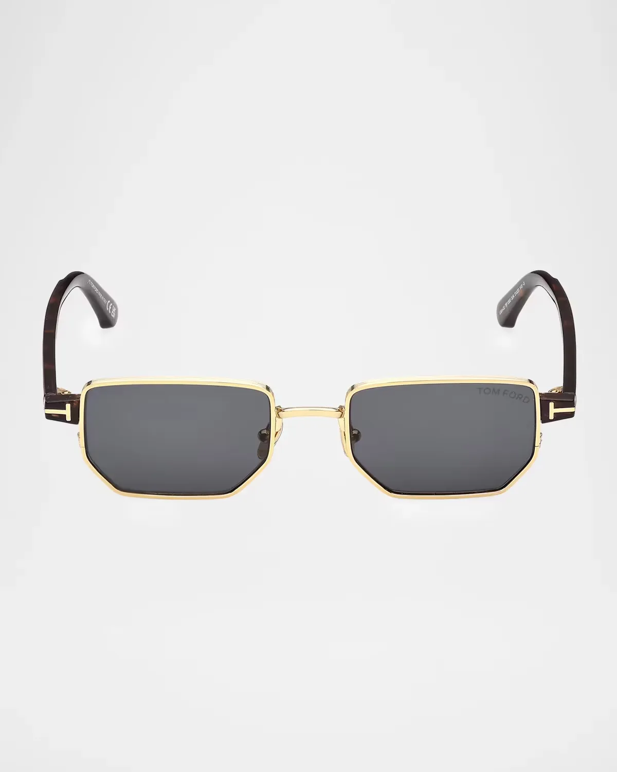 Liam 02 Rectangular Metal Sunglasses by Tom Ford