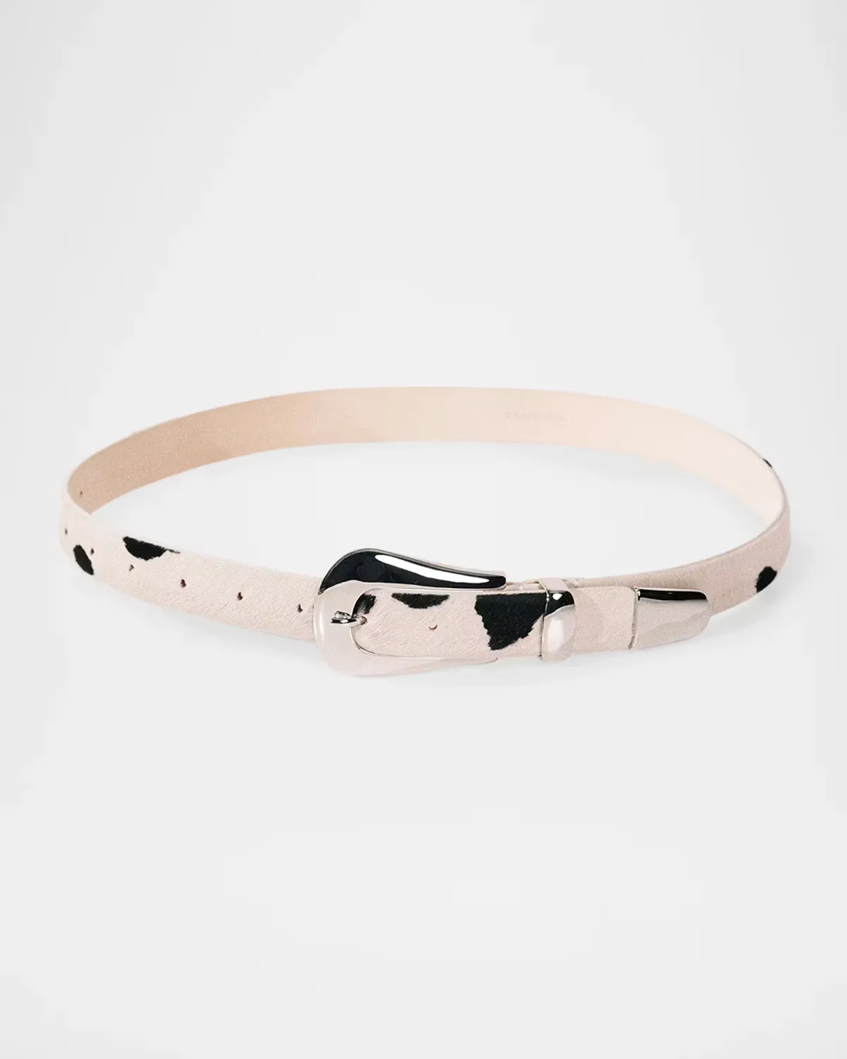 Colette Dalmatian Calf Hair Belt by Dhanche