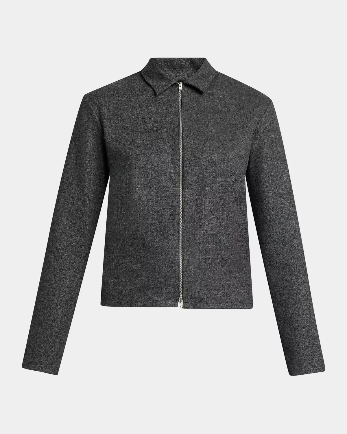 Stretch-Wool Zip-Front Shirt by Jil Sander