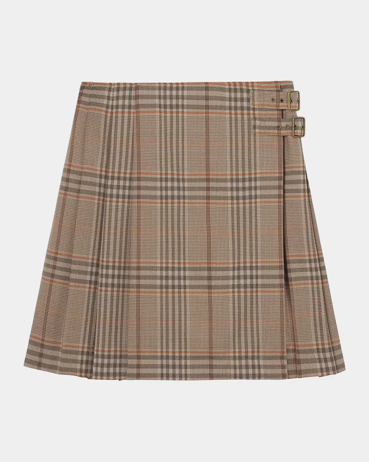 Odessa Check Wool Mini Skirt by Burberry
