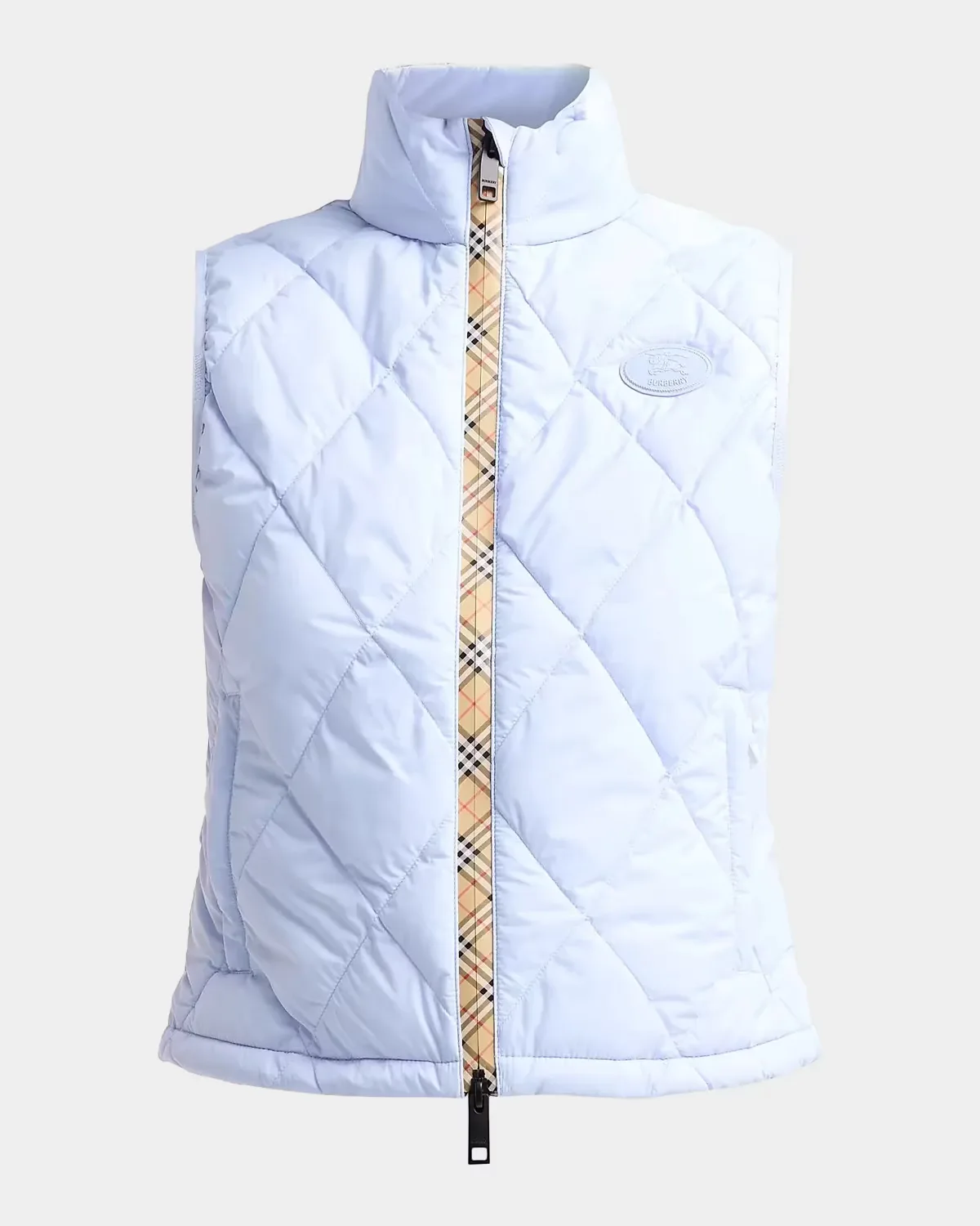 Cheswick Check-Placket Quilted Vest by Burberry