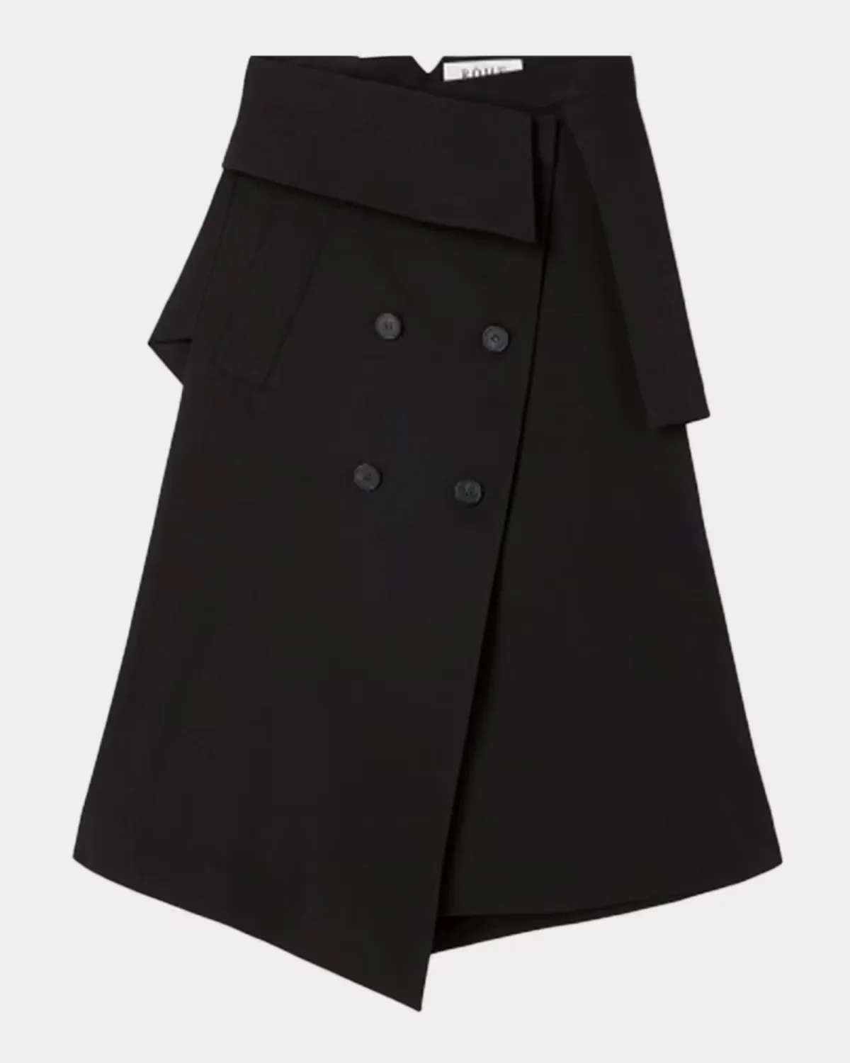 Deconstructed Trench Midi Skirt by Rhe