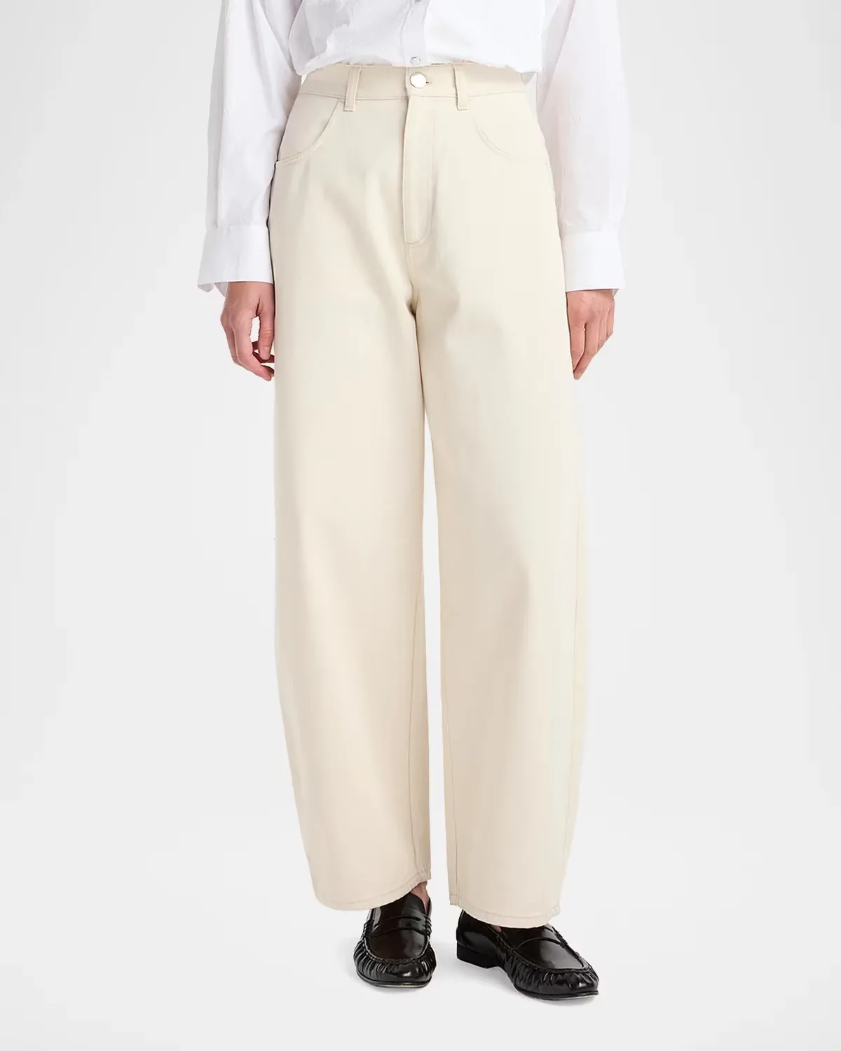 Berber Barrel-Leg Jeans by Rhe