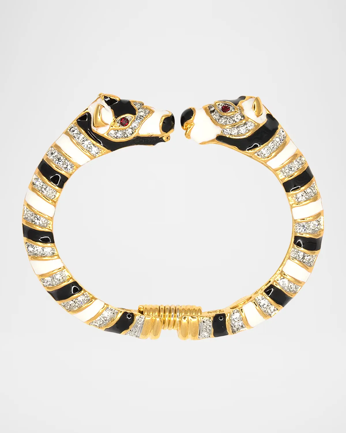 Double Zebra Crystal Bracelet by Kenneth Jay Lane