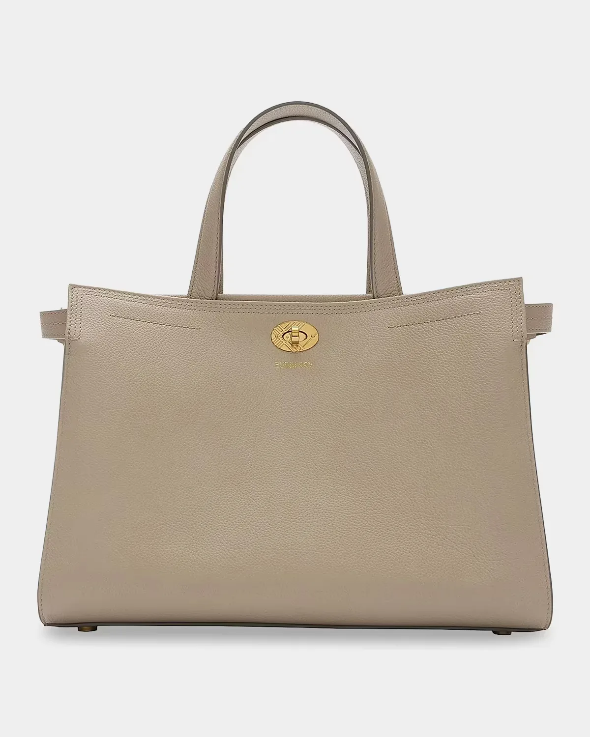 Cotswolds Small Check Leather Tote Bag by Burberry