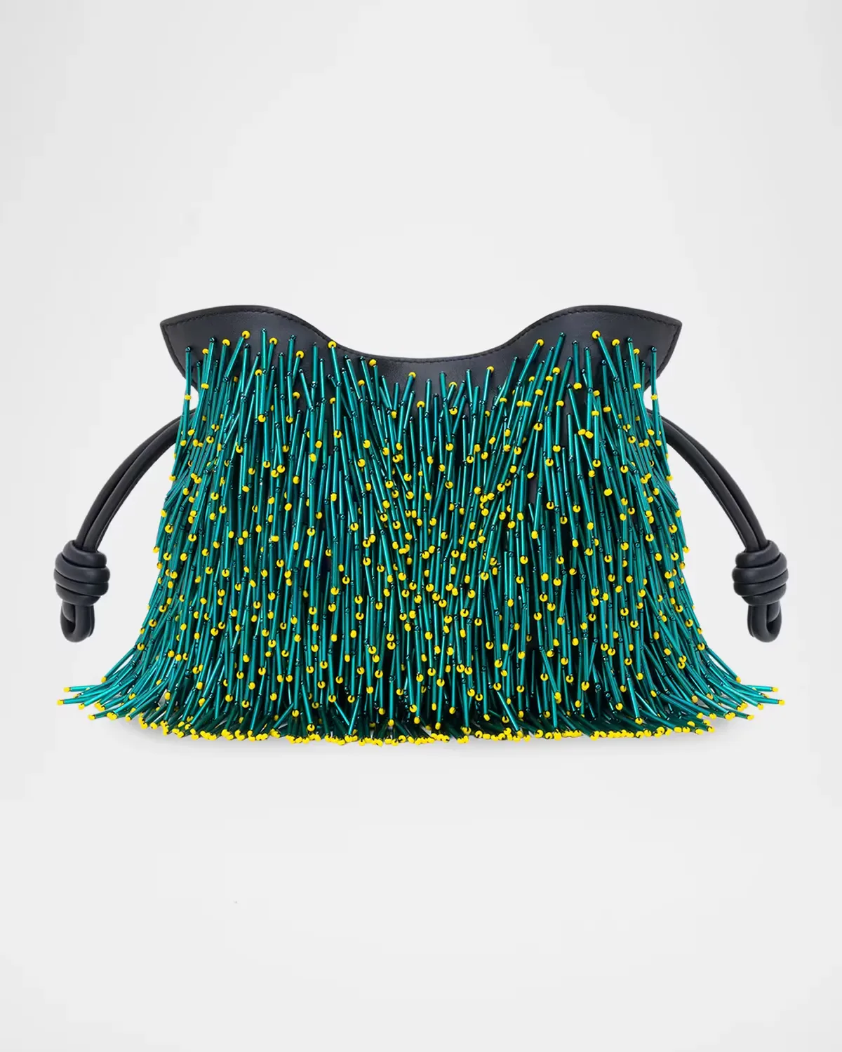 Flamenco Beaded Leather Clutch Bag by LOEWE