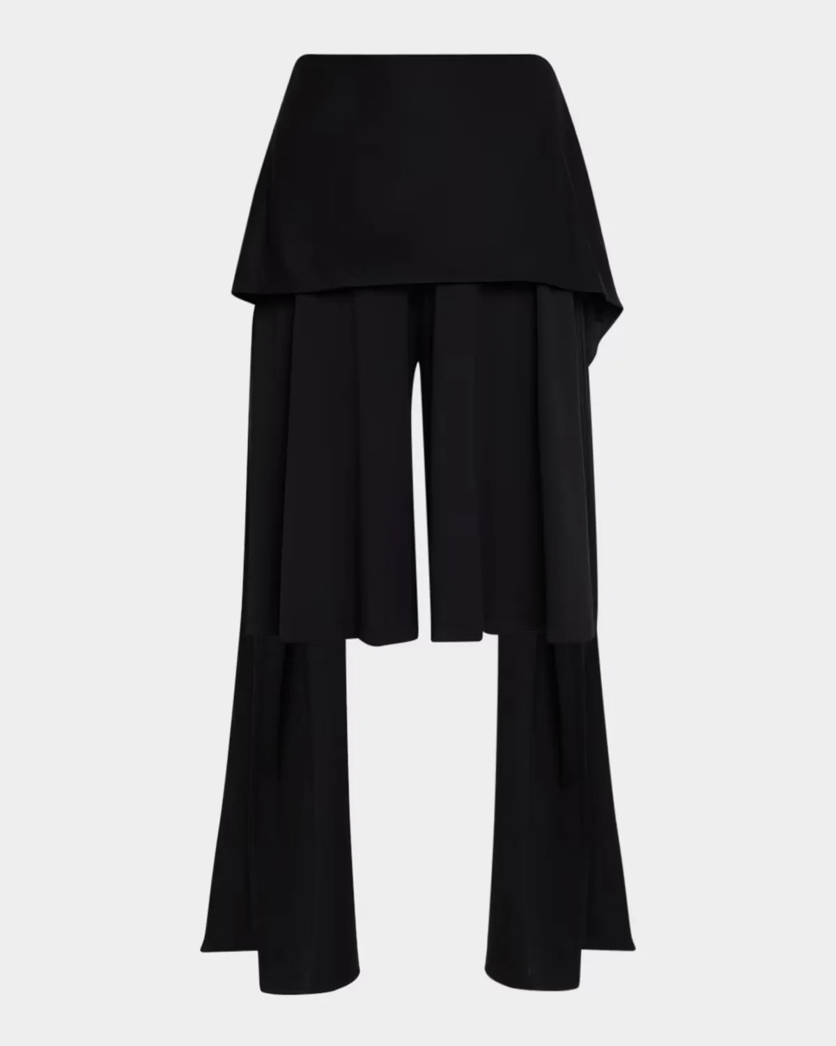 Tie Waist Jersey Culotte Pants by Totême