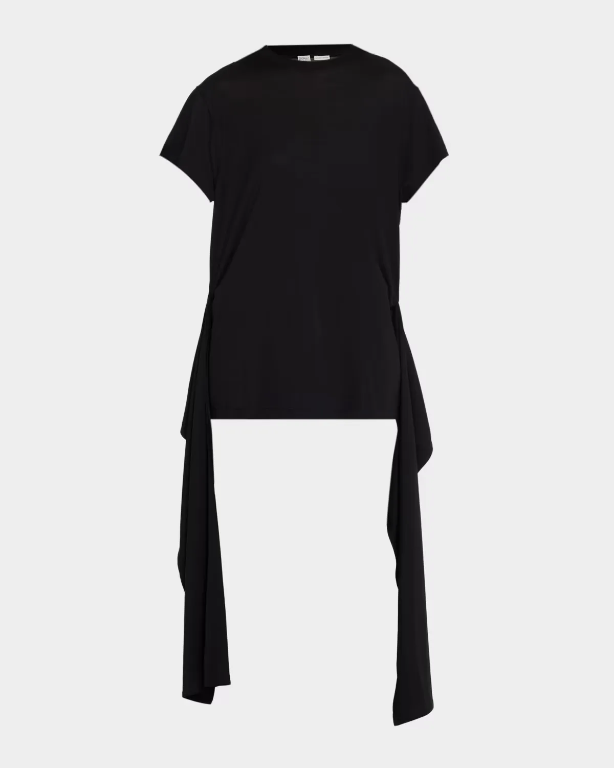 Tie-Waist Jersey Short-Sleeve T-Shirt