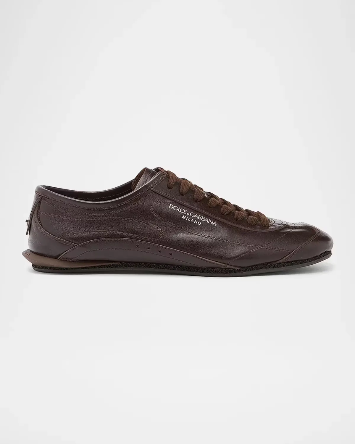 Lipari Leather T-Toe Low-Top Sneakers by Dolce & Gabbana