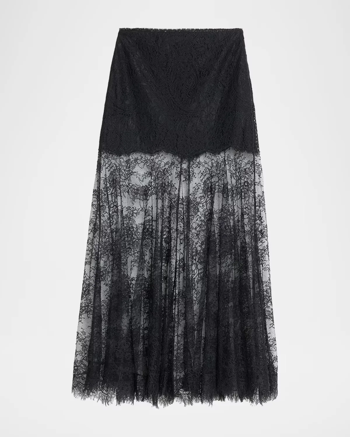 Carline Floral Lace Maxi Skirt by LoveShackFancy