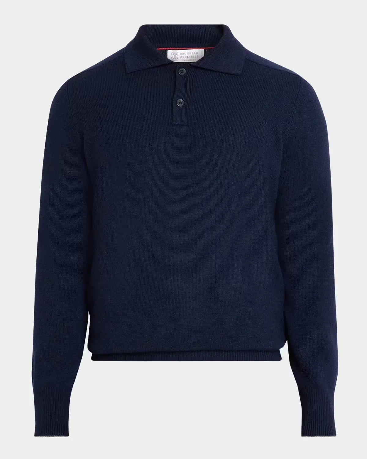 Cashmere Knit Polo Sweater by Brunello Cucinelli