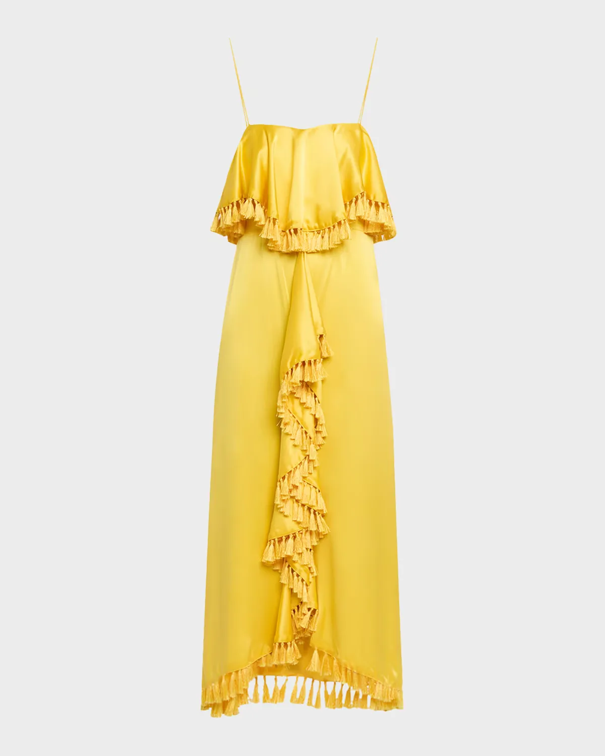 Luma Silk Tassel Maxi Dress by Cinq  Sept