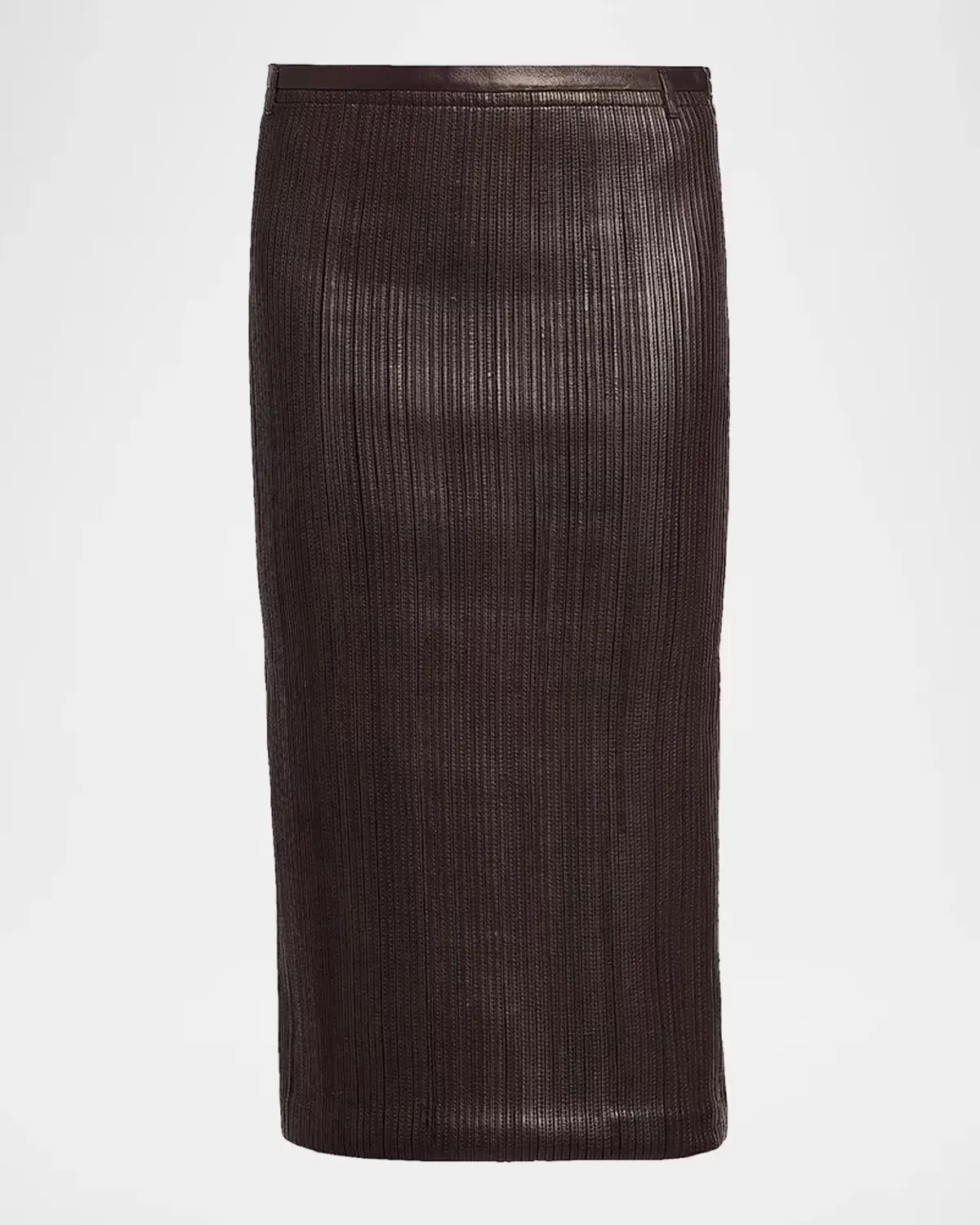 Leather Pencil Midi Skirt by Tom Ford