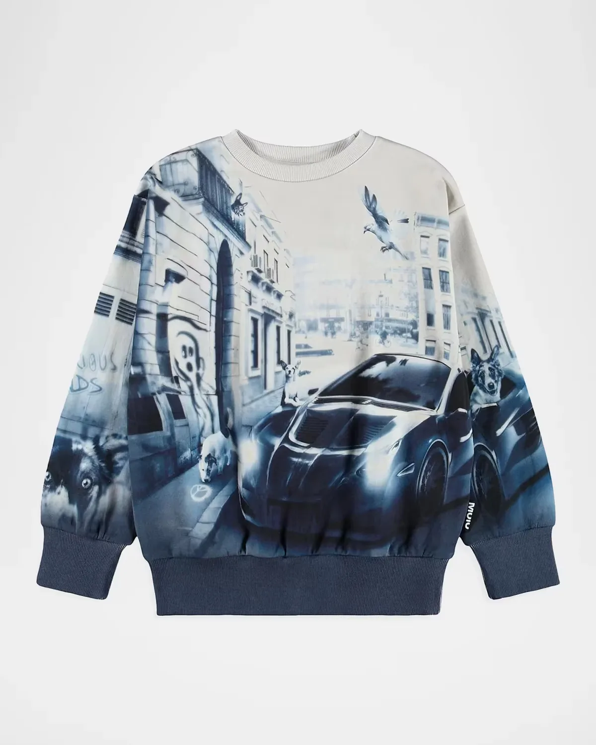 Mattis Racecar-Print Cotton Sweatshirt by Molo