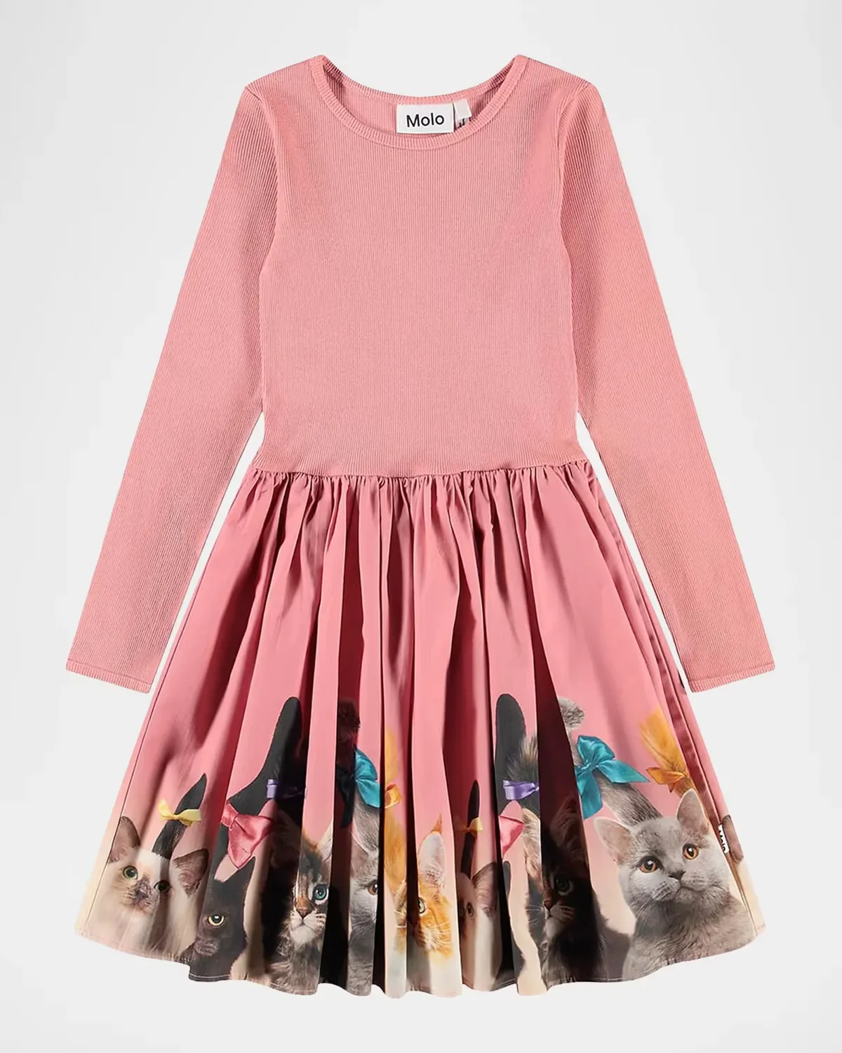 Casie Cotton Long-Sleeve Dress by Molo